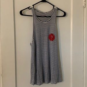 Pure Barre Nautical Striped Tank